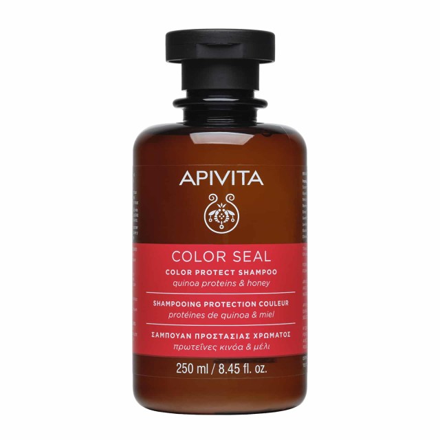 Apivita Shampoo Color Seal, Σαμπουάν Προστασίας Χρώματος, με Πρωτεΐνες Κινόα & Μέλι 250ml