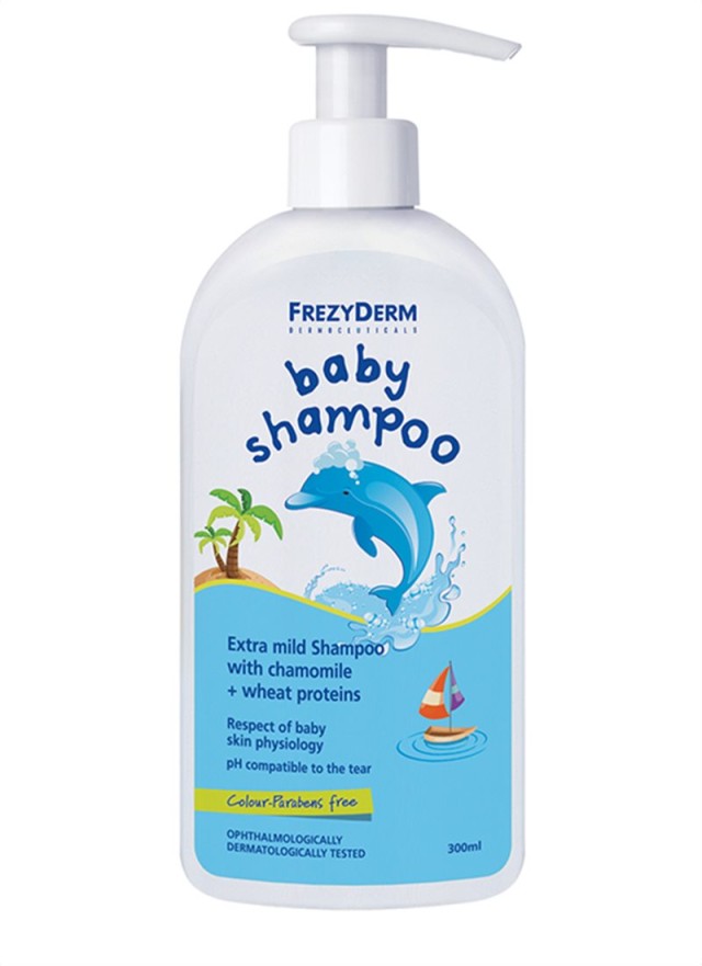 Frezyderm Baby Shampoo Βρεφικό Σαμπουάν Χωρίς Χρωστικές και Parabens 300ml