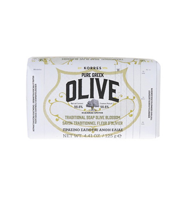 Korres Olive Πράσινο Σαπούνι με Άνθη Ελιάς 125gr