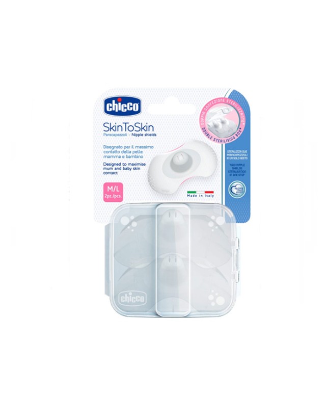 Chicco Δίσκοι Στήθους Σιλικόνης M/L 2τμχ.