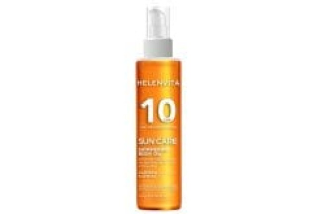Helenvita Sun Shimmering Body Oil Spf10 Αντηλιακό Λάδι Σώματος 120ml
