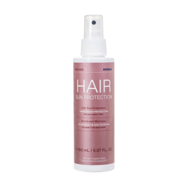 Korres Red Vine Hair Sun Protector, Αντηλιακό Μαλλιών 150ml