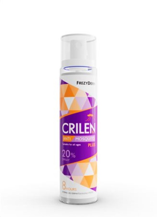 Frezyderm Crilen Anti Mosquito Plus 20% Άοσμο Εντομοαπωθητικό Spray 100ml