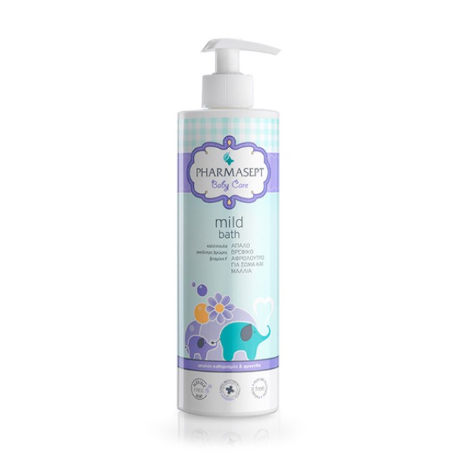 Pharmasept Baby Mild Bath Φυσικό Βρεφικό Αφρόλουτρο για Σώμα & Μαλλιά 500ml