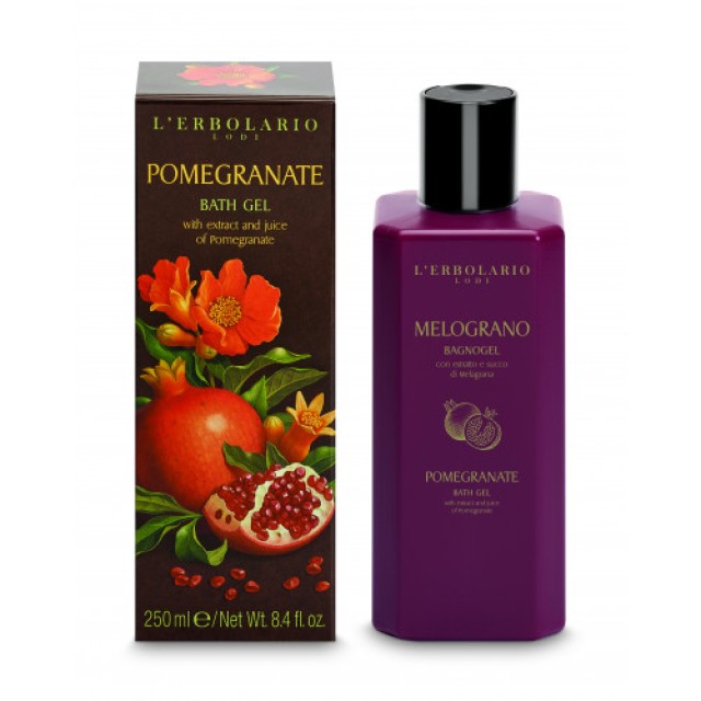 L Erbolario Pomegranate Bath Gel, Αφρόλουτρο 250ml