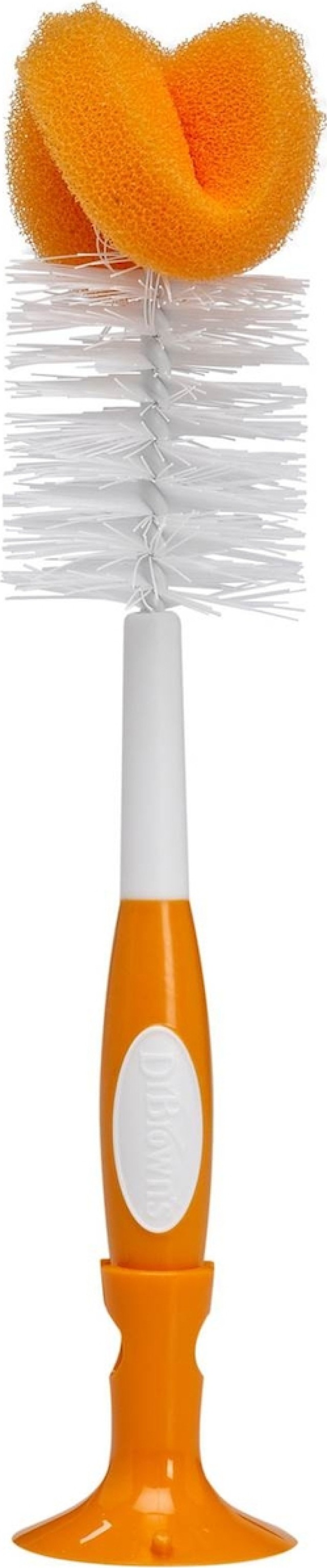 Dr Browns Bοttle Brush AC023, Βούρτσα Καθαρισμού Μπιμπερό, Χρώμα Πορτοκαλί 1 Τεμάχιο