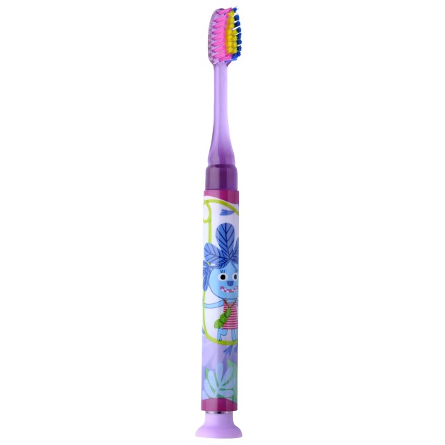 Gum 903M Junior Light Up Φωτιζόμενη Οδοντόβουρτσα 6+ Χρονών, Χρώμα Μωβ