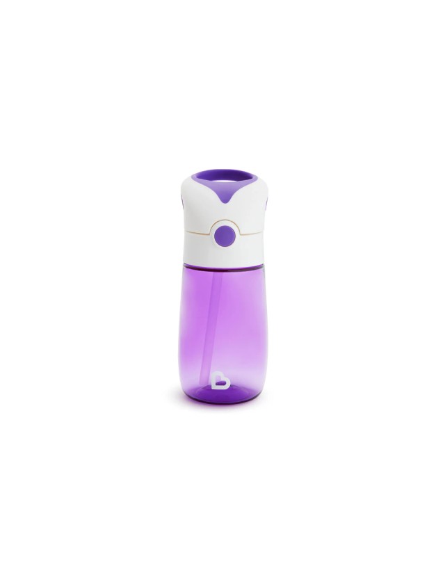 Munchkin Flip & Go 18m+ Παγούρι με Καλαμάκι, Χρώμα Μωβ 355ml