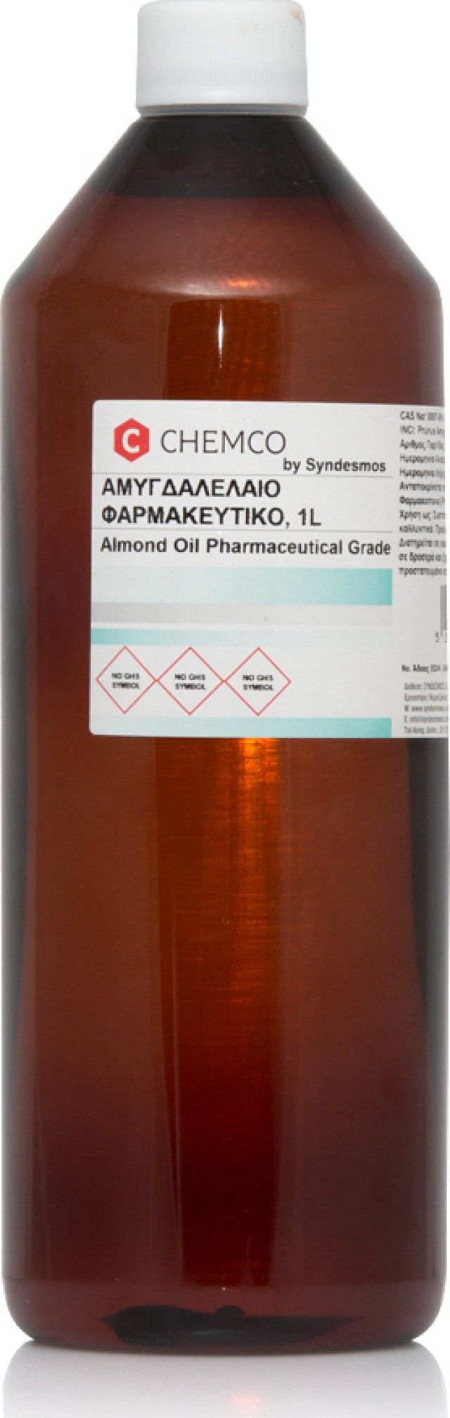 Chemco Almond Oil Pharmaceutical Grade, Αμυγδαλέλαιο Φαρμακευτικό 1Lt.
