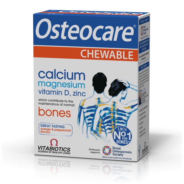 Osteocare Chewable, 30 Μασώμενα Δισκία