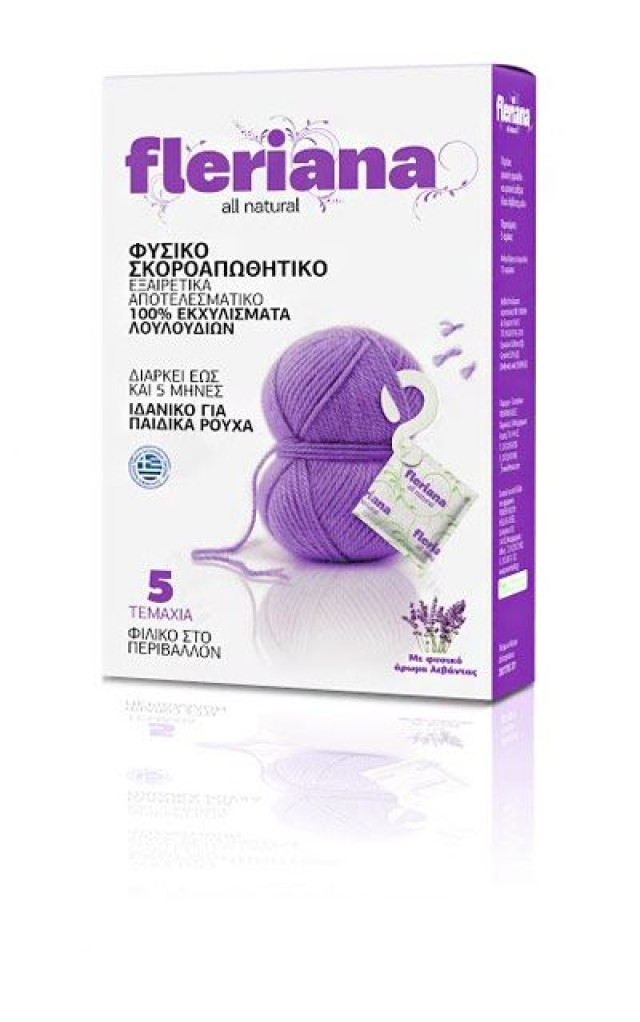 Power Health Fleriana Σκοροαπωθητικό, Απωθητικό Σκόρου για Ντουλάπες, Συρτάρια 5τμχ