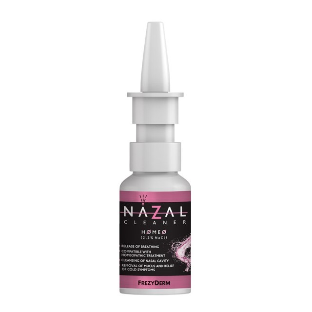 Frezyderm Nazal Cleaner Homeo 30ml Ρινικό Αλατούχο Διάλυμα - Συμβατό με Ομοιοπαθητική Αγωγή