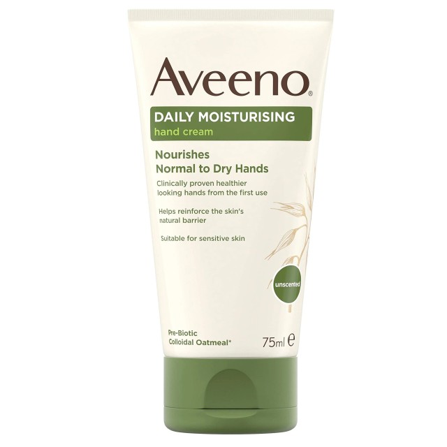 Aveeno Daily Moisturising & Nourishes Hand Cream for Normal to Dry Hands, Ενυδατική Κρέμα Χεριών 75ml