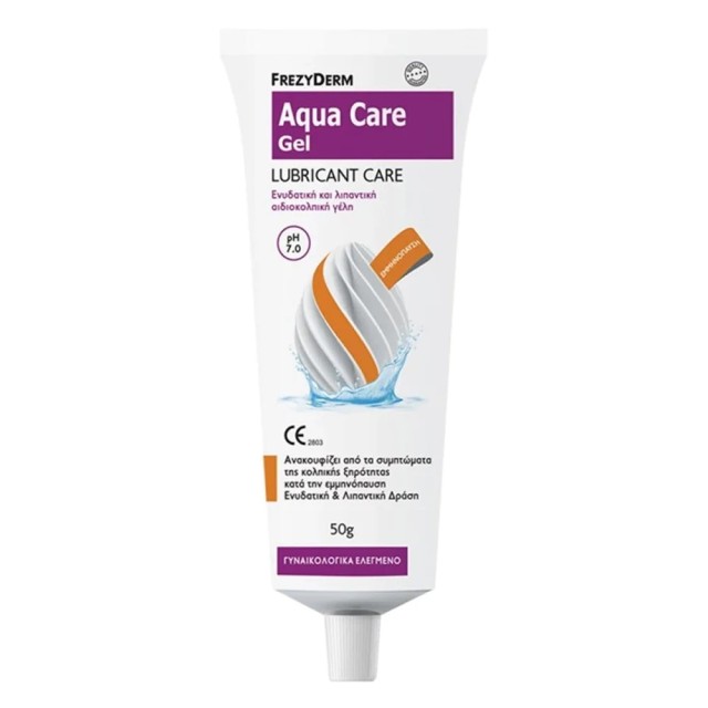 Frezyderm Aqua Care Gel Lubricant Care pH 7.0 Ενυδατική & Λιπαντική Αιδοιoκολπική Γέλη 50gr