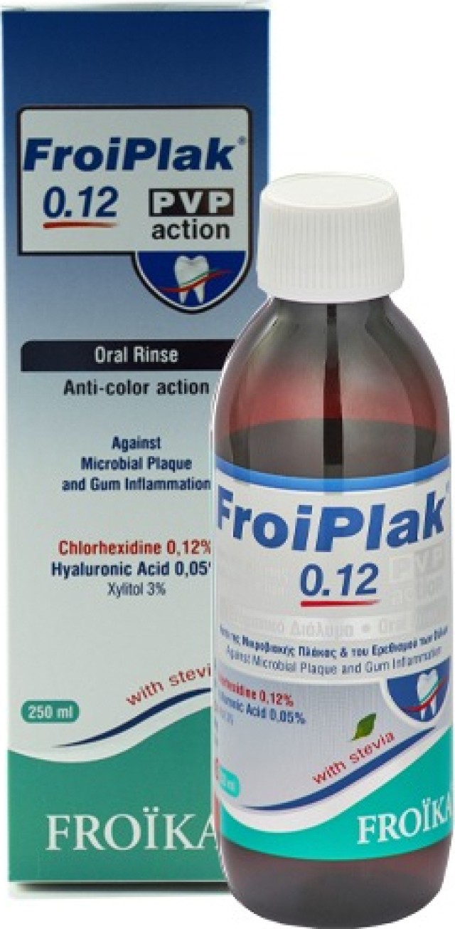 Froika Froiplak 0.12 PVP Action MouthWash με Στέβια 250ml