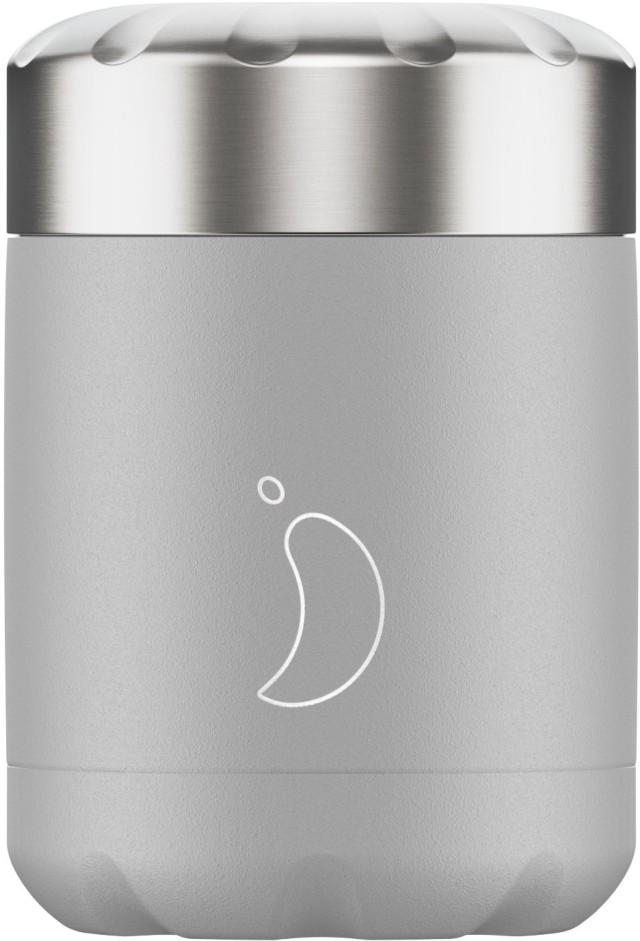 Chillys Food Pot 300ml Monochrome Edition Light Grey