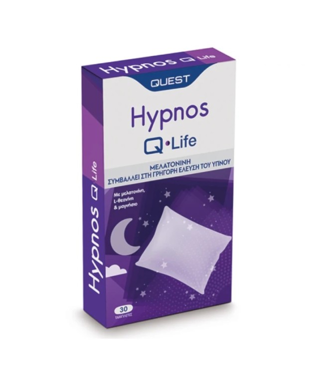 Quest Hypnos Q-Life, Βοηθά στη Χαλάρωση πριν τον Ύπνο  30 ταμπλέτες