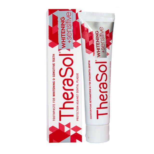 Therasol Whitening & Sensitive Οδοντόκρεμα Λεύκανσης για Ευαίσθητα Δόντια 75ml