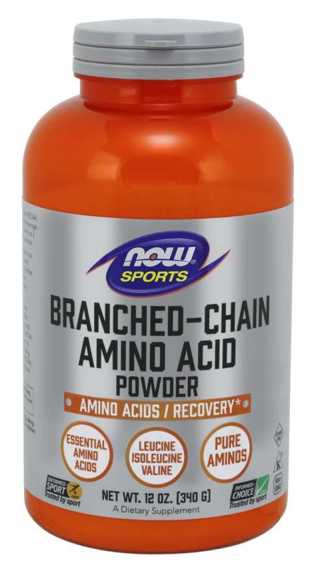 Now Foods BCAAS Powder, Συμπλήρωμα Διατροφής Επιδιόρθωση του Μυϊκού Ιστού 340gr
