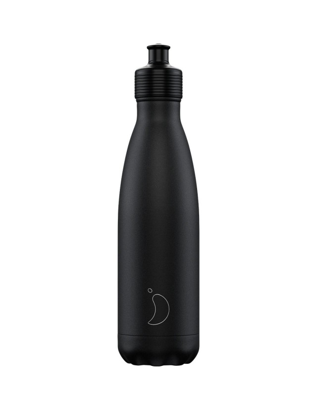 Chillys Original Sport Bottle 500ml, Monocrome Black
