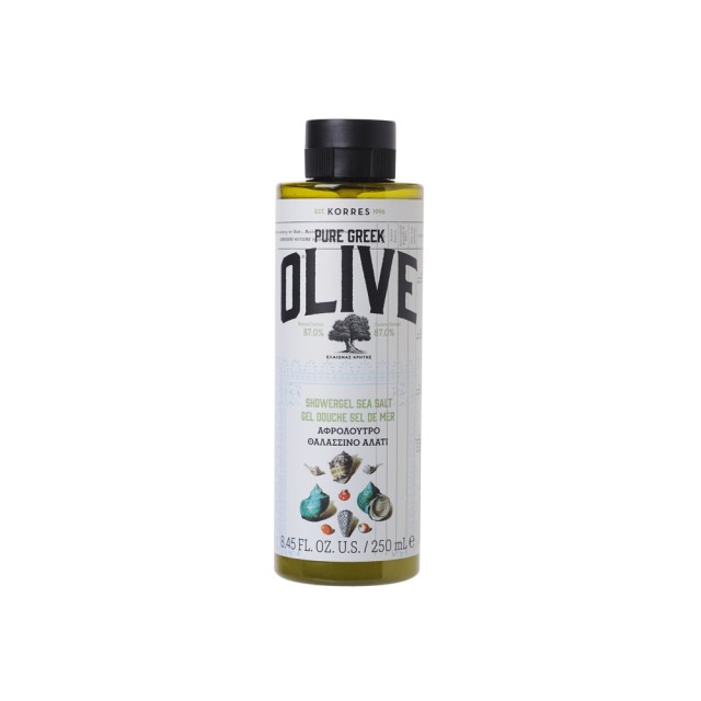 Korres Pure Greek Olive, Αφρόλουτρο Θαλασσινό Αλάτι 250ml