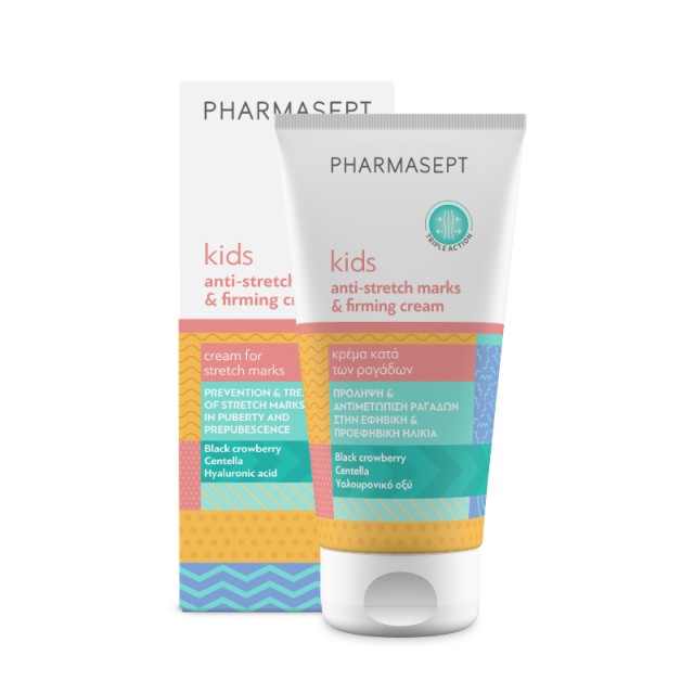 Pharmasept Kids Anti-Stretch Marks & Firming Cream, Κρέμα Κατά των Ραγάδων, Εφηβική & Προεφηβική Ηλικία 150ml