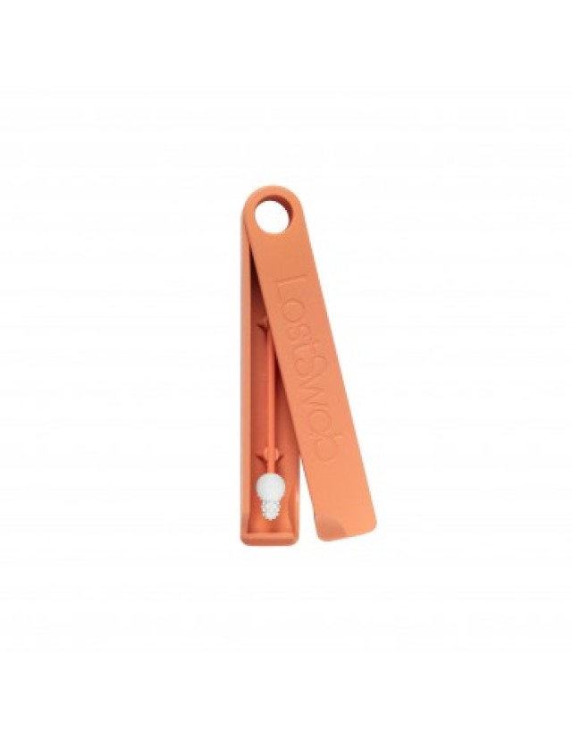 LastSwab Reusable Cotton Swab, Επαναχρησιμοποιούμενη Μπατονέτα, Χρώμα Ροδακινί