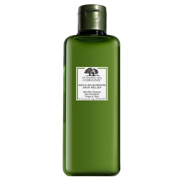 Origins Mega-Mushroom Skin Relief Micellar Cleanser, Μικκυλιακό Καθαριστικό Προσώπου 200ml