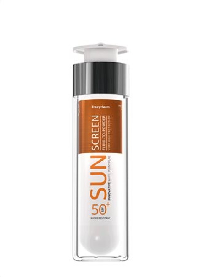 Frezyderm Sun Screen Fluid to Powder SPF50+ Αντηλιακό Προσώπου με Αίσθηση Πούδρας 50ml