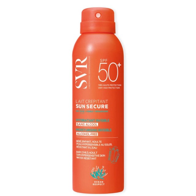 SVR Sun Secure Lait Crepitant SPF50+ Γαλάκτωμα Mist για Πρόσωπο & Σώμα  200ml