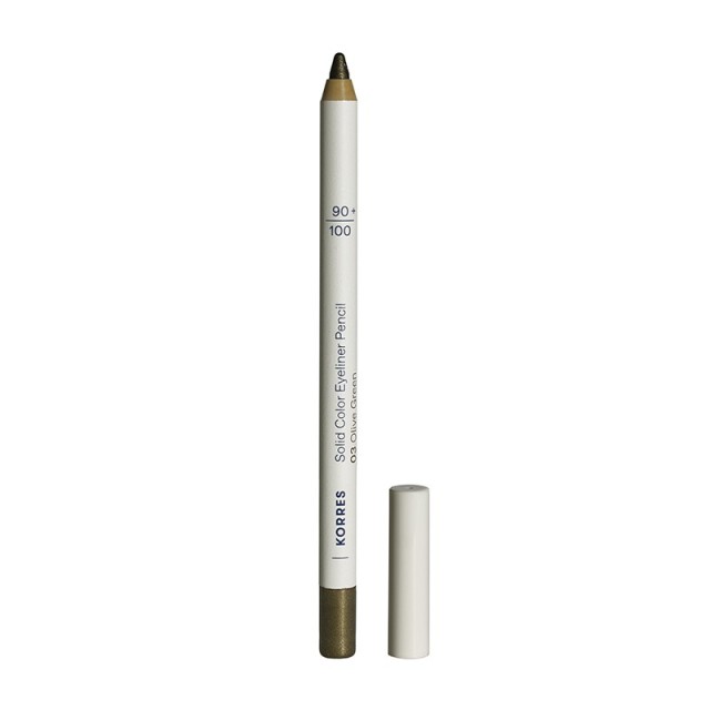 Korres Solid Color Eyeliner Pencil Μολύβι Ματιών 03 Olive Green Μολύβι Ματιών Χρώμα Πράσινο 1.2g