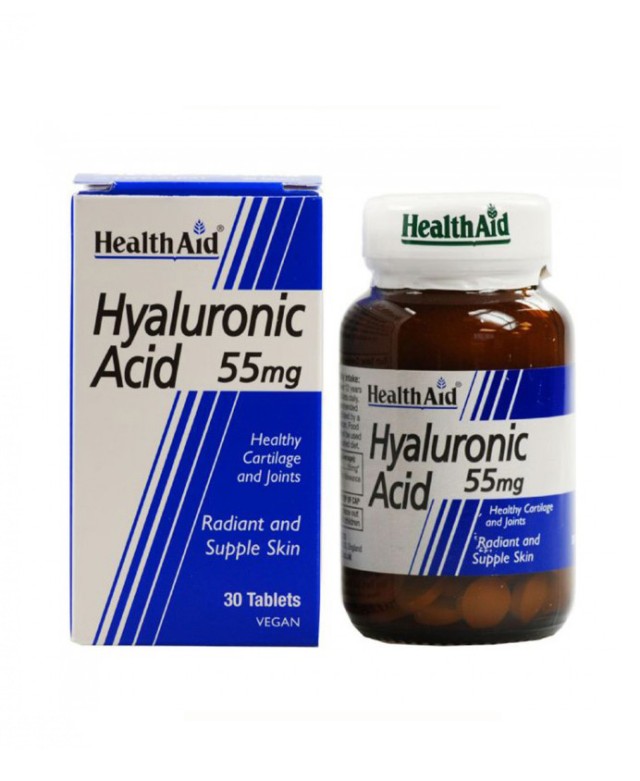 Health Aid Hyaluronic Acid 55mg Υαλουρονικό Οξύ 30Tablets