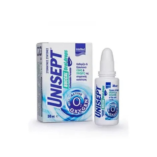 Intermed Unisept Buccal Drops, Στοματικές Σταγόνες 30ml