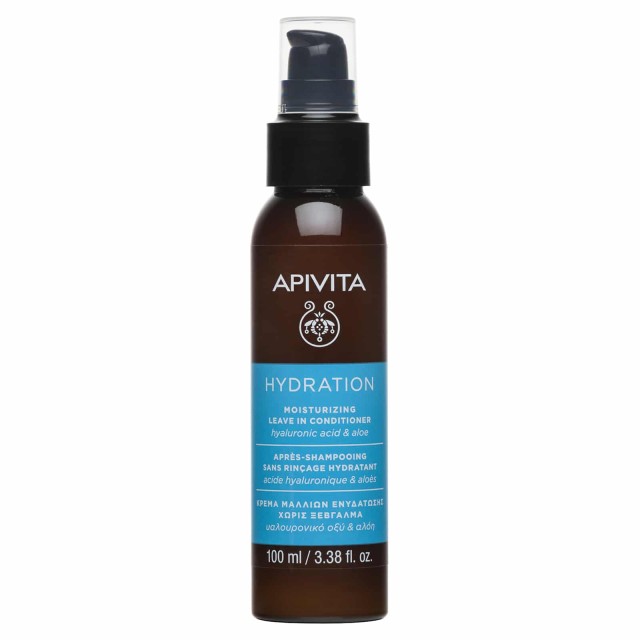 Apivita Hydration Moisturizing Leave in Conditioner, Κρέμα Μαλλιών Ενυδάτωσης, Χωρίς Ξέβγαλμα 100ml