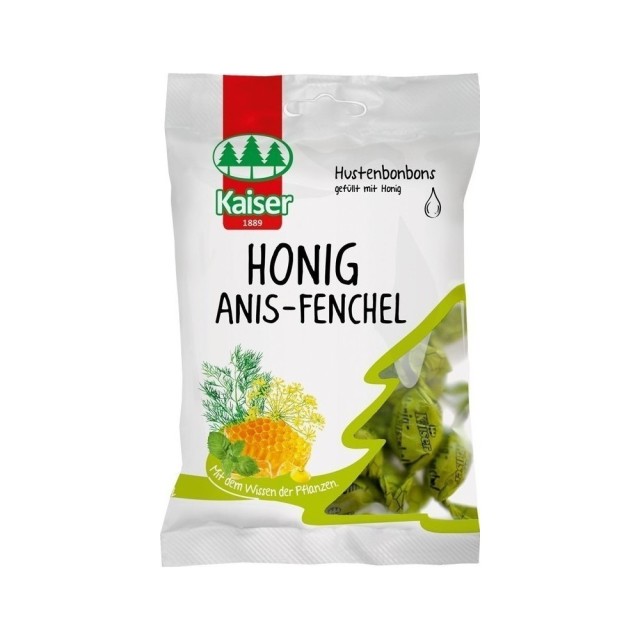 Kaiser Honig Anis-Fenchel Καραμέλες για το Bήχα με Μέλι, Γλυκάνισο & Μάραθο 90g