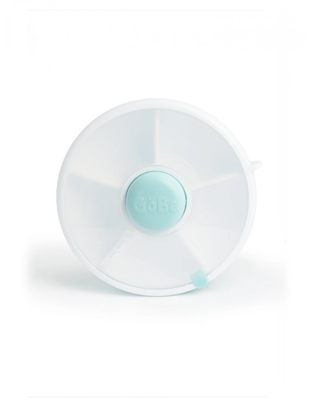Gobe Snack Spinner, Δοχείο για Σνακ με Θήκες, Χρώμα Macaron Blue