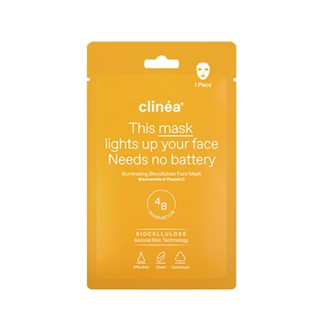 Clinea Illuminating Biocellulose Eye Patches Ματιών για Λάμψη 1ζευγάρι