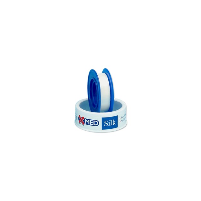 X-Med Αυτοκόλλητη Ταινία Μετάξι 5m x 1.25cm