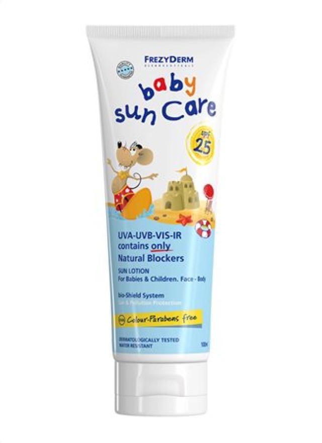Frezyderm Baby Sun Care SPF25, Αντηλιακό Γαλάκτωμα για Βρέφη&Παιδιά Πρόσωπο/Σώμα 100ml