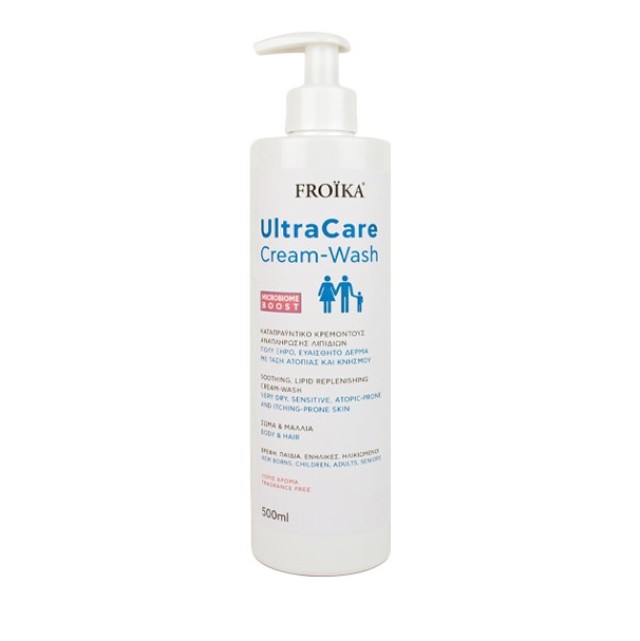 Froika UltraCare Cream-Wash Καταπραϋντικό Κρεμοντούς Αναπλήρωσης Λιπιδίων 500ml