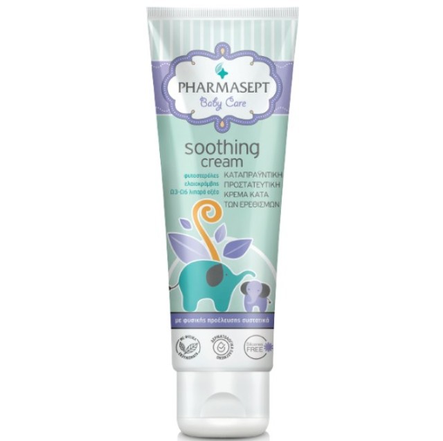Pharmasept Baby Soothing Cream Φυσική Ενυδατική Κρέμα για το Πρόσωπο & το Σώμα του Μωρού 150ml