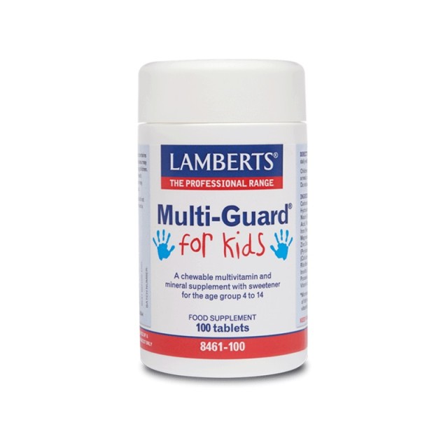 Lamberts Multi-Guard For Kids, Πολυβιταμίνη Για Παιδιά Ηλικίας 4-14 Ετών 100 Tabs
