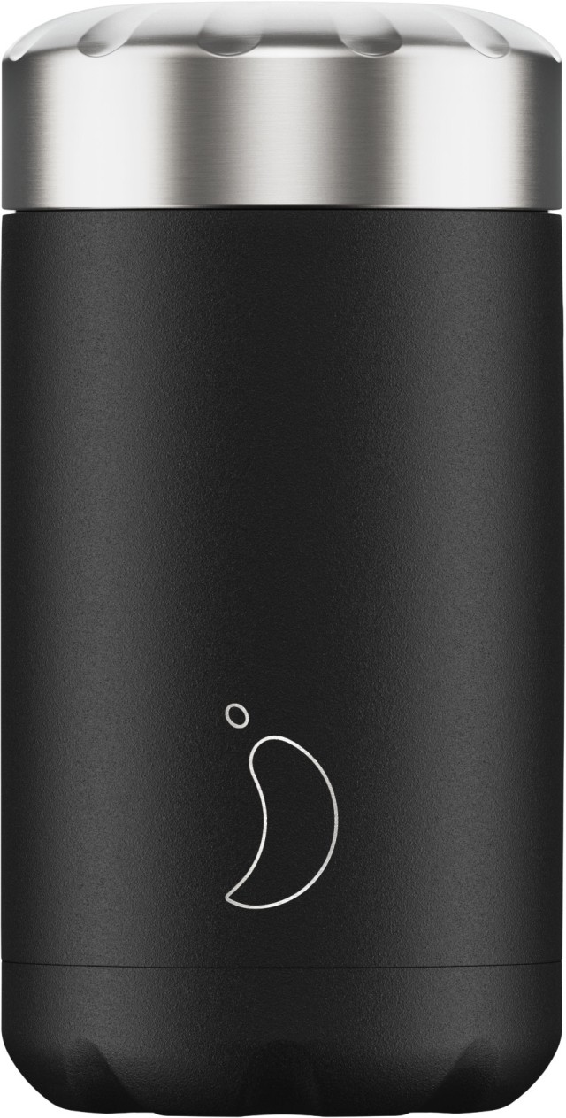 Chillys Food Pot 500ml Monochrome Edition, Black