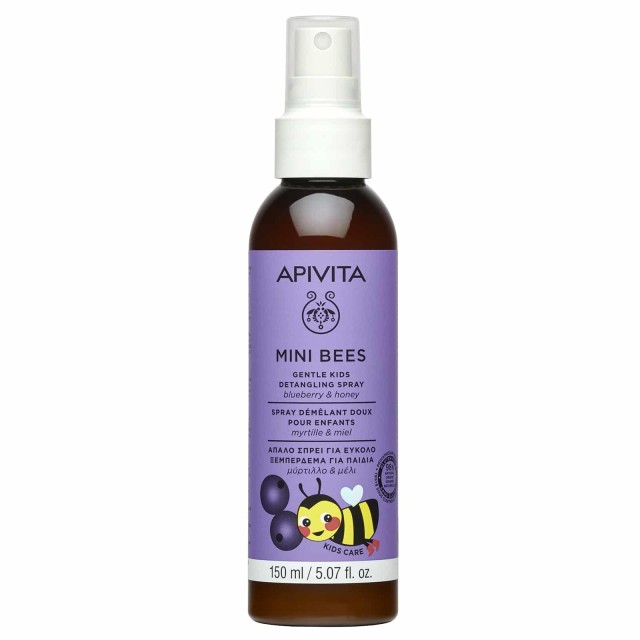 Apivita Mini Bees Gentle Kids Detangling Spray, Απαλό Σπρέι για Εύκολο Ξεμπέρδεμα 150ml