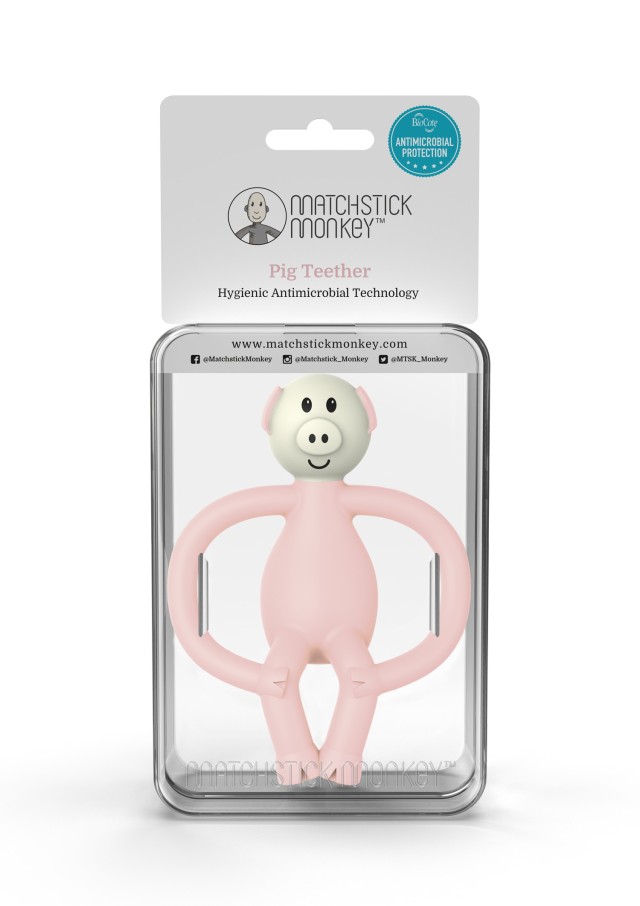 Matchstick Monkey Pig Teether