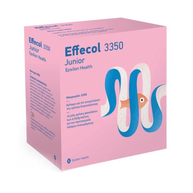 Effecol Junior 3350 Αντιμετώπιση της  Χρόνιας Δυσκοιλιότητας σε Παιδιά από 2 ετών & Εφήβους 24 φακελίσκοι