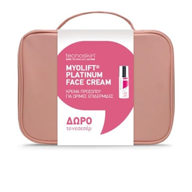 Tecnoskin Promo Myolift Platinum Face Cream, Αντιγηραντική Κρέμα Προσώπου Ολικής Δράσης, 50ml & Νεσεσέρ
