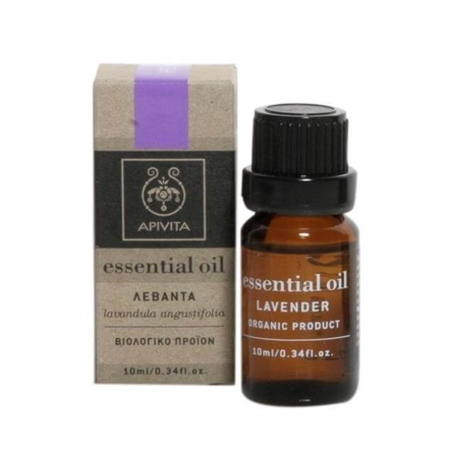 Apivita Essential Oil Lavender, Αιθέριο Έλαιο Λεβάντα 10ml