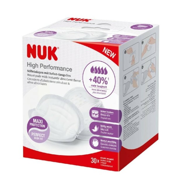 NUK High Performance Επιθέματα Στήθους 30 Τεμάχια