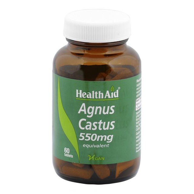 Health Aid Αgnus Castus 550mg, Λυγαριά για την Ισορροπία του Γυναικείου Κύκλου 60 Ταμπλέτες